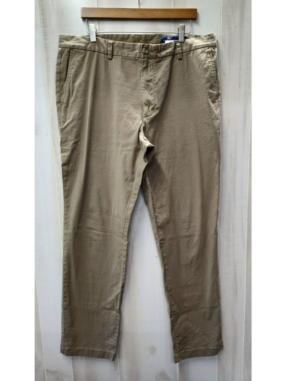 Vineyard Vines Stretch Chino Pants, Dark Khaki, Classic Fit, 38x34 Cotton Blend
